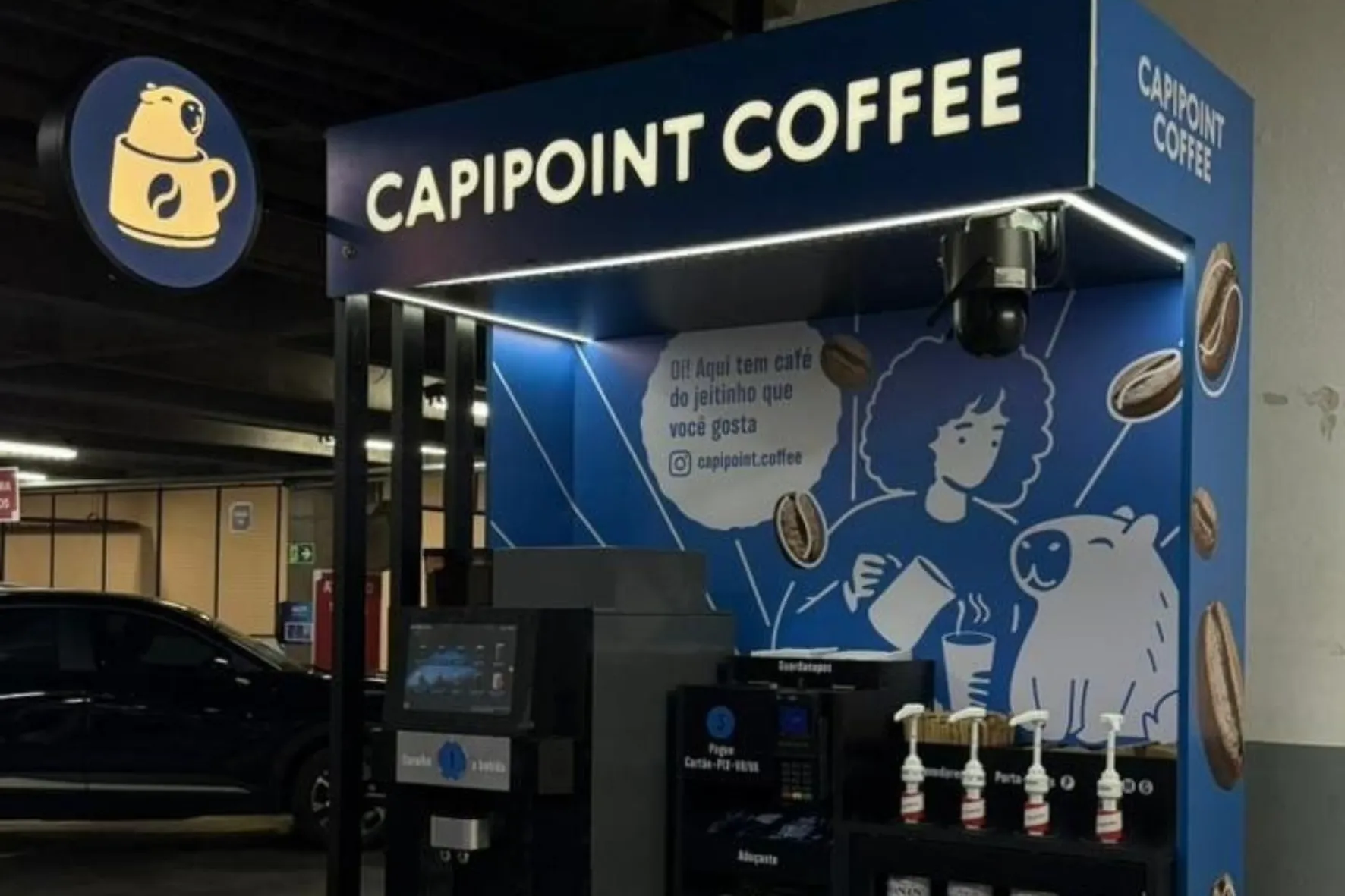 Cafeteria autônoma da marca Capipoint
