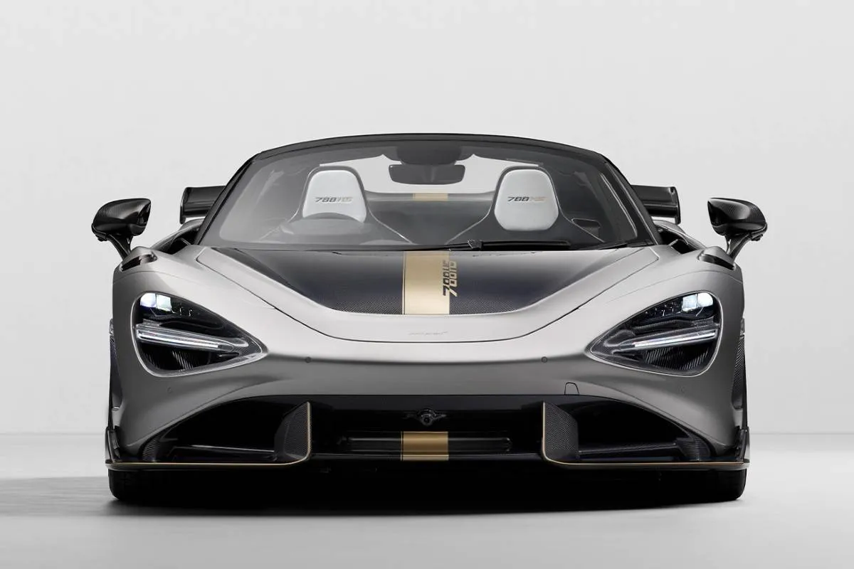 Imagem mostra a frente da nova McLaren 788HS Spider