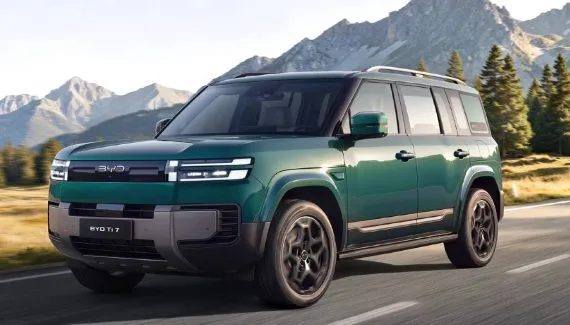 Byd Ti 7: Suv híbrido de 7 lugares acelera de 0 a 100 km/h em 4,8s