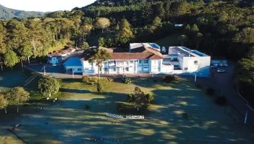 Fachada do Hospital Regional São Camilo, em União da Vitória.