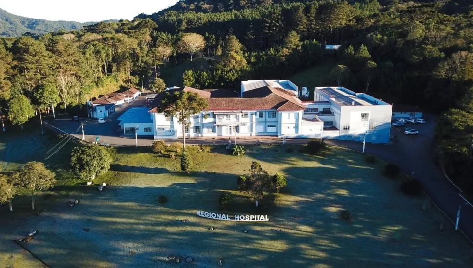 Fachada do Hospital Regional São Camilo, em União da Vitória.