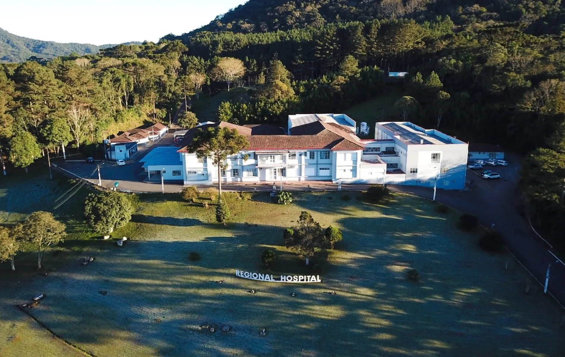 Fachada do Hospital Regional São Camilo, em União da Vitória.