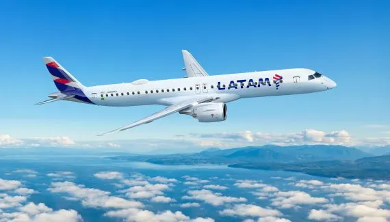 Pela 1ª vez, LATAM terá jatos Embraer; veja rotas no Paraná
