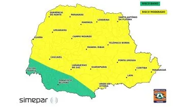 Paraná ainda tem risco de temporais, ventos fortes e granizo neste domingo