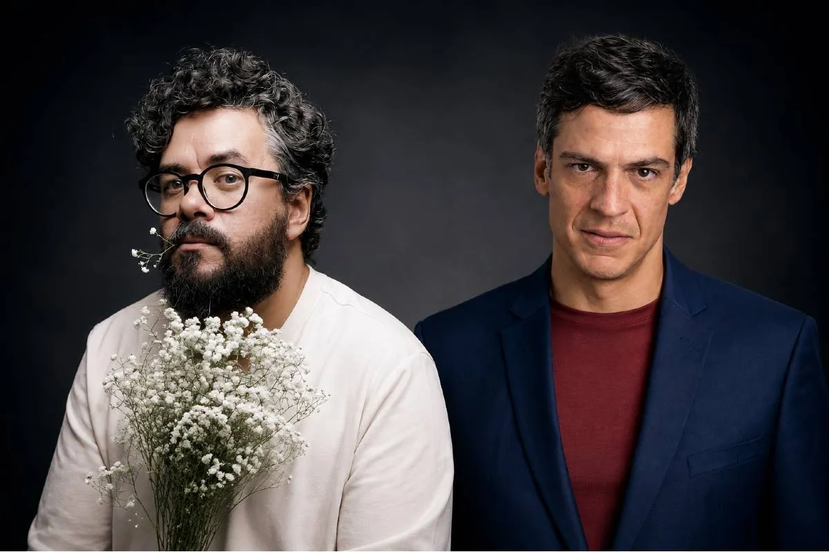 Imagem é uma montagem com PC Silva e Mateus Solano.