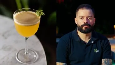 Douglas Peres compartilha receita de Daiquiri com maracujá e tomilho.