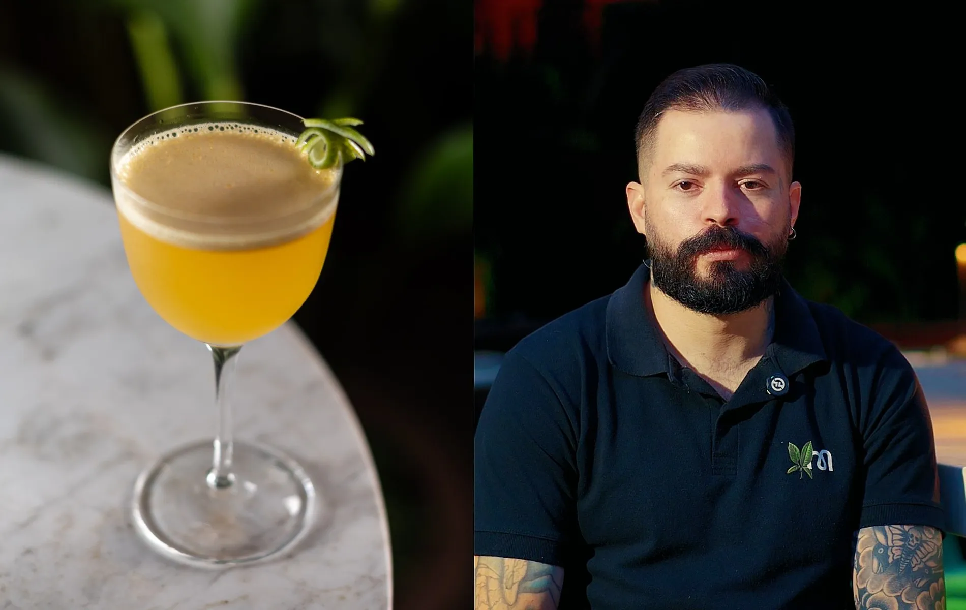 Douglas Peres compartilha receita de Daiquiri com maracujá e tomilho.