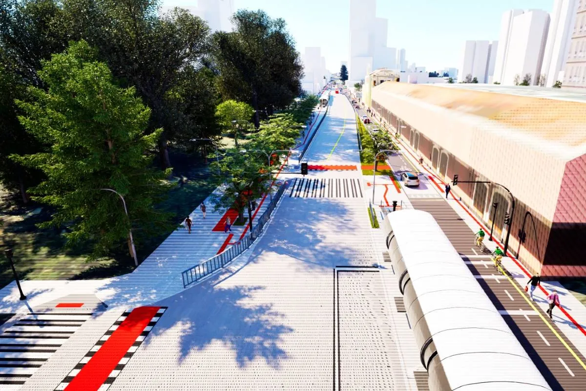 Praça Eufrásio Correia será estendida com a transformação de um trecho da Avenida Sete de Setembro em calçadão