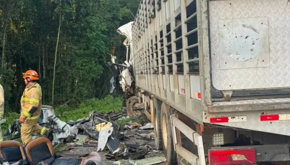 Caminhão teria invadido a pista e provocado acidente na BR-373: 23 pessoas morreram