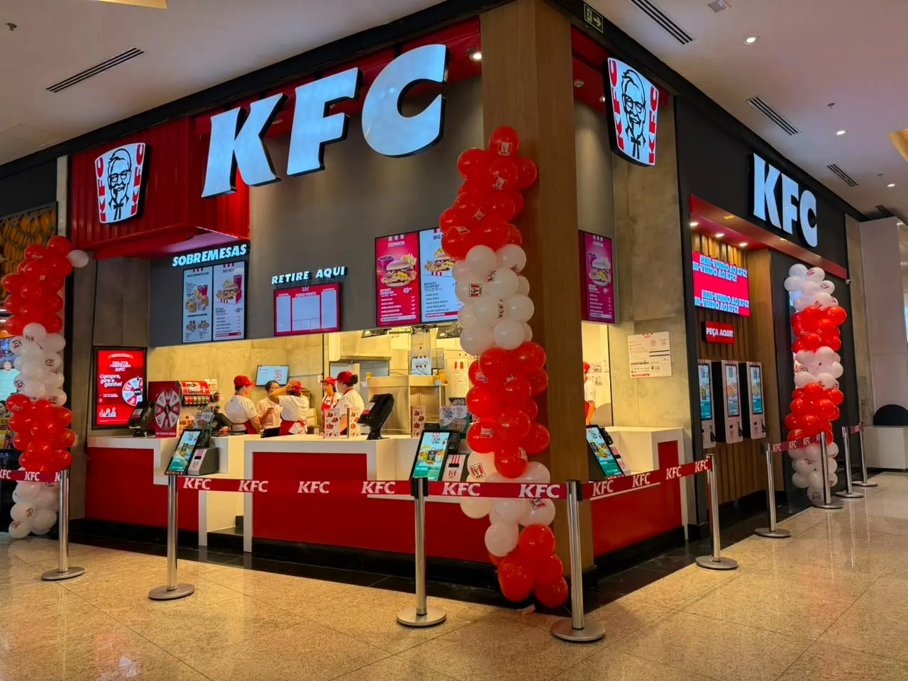 KFC inaugura primeiro restaurante em Guarapuava, no Shopping Cidade dos Lagos. (Foto: Divulgação / KFC)