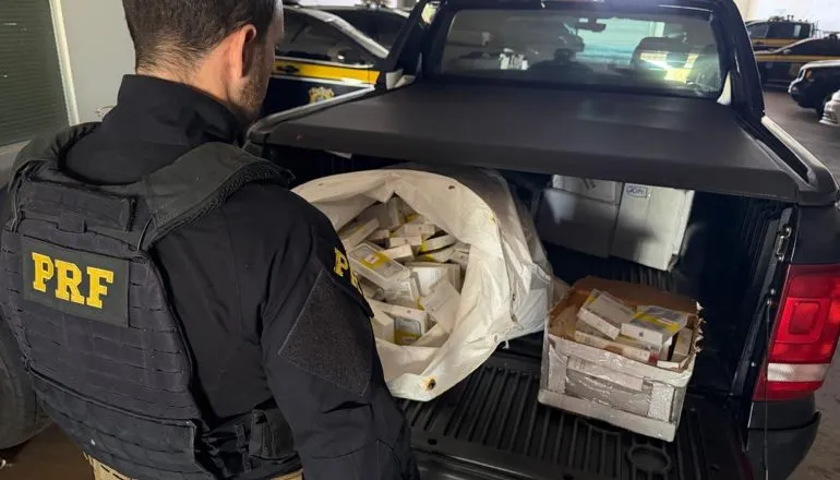 Flagrante na BR-369: motorista é parado em Maringá com R$ 1 milhão em iPhones