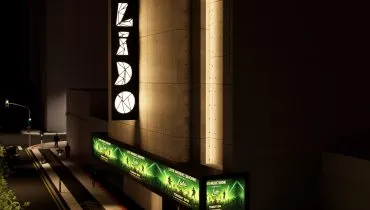 Cine Lido - - vista aérea da nova fachada