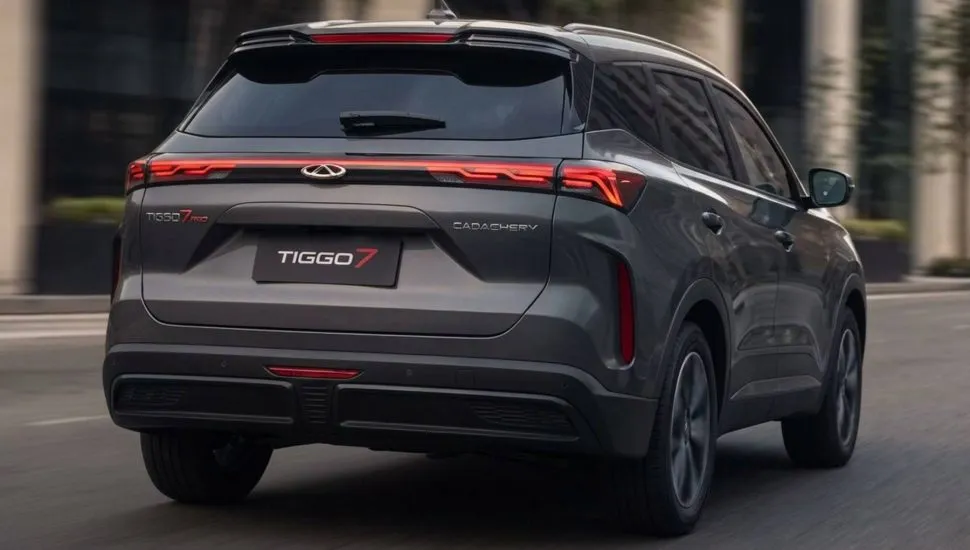 Imagem mostra o novo Tiggo 7 2027