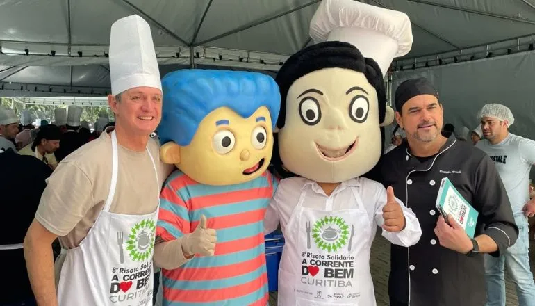 Com 100 sabores de risoto, evento beneficente celebra uma década de almoço solidário
