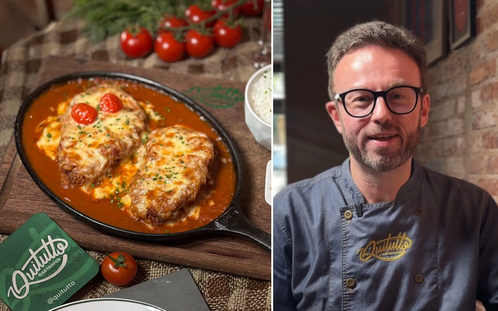 Parmegiana de Cupim, assinado pelo chef Rafael Kula, do Quintutto GastroPub.