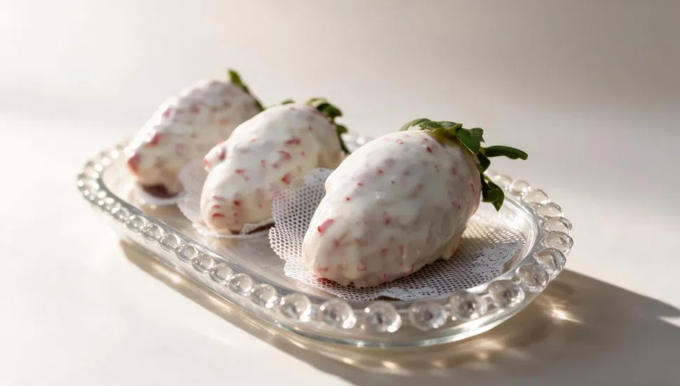 Morango cravejado em Curitiba.