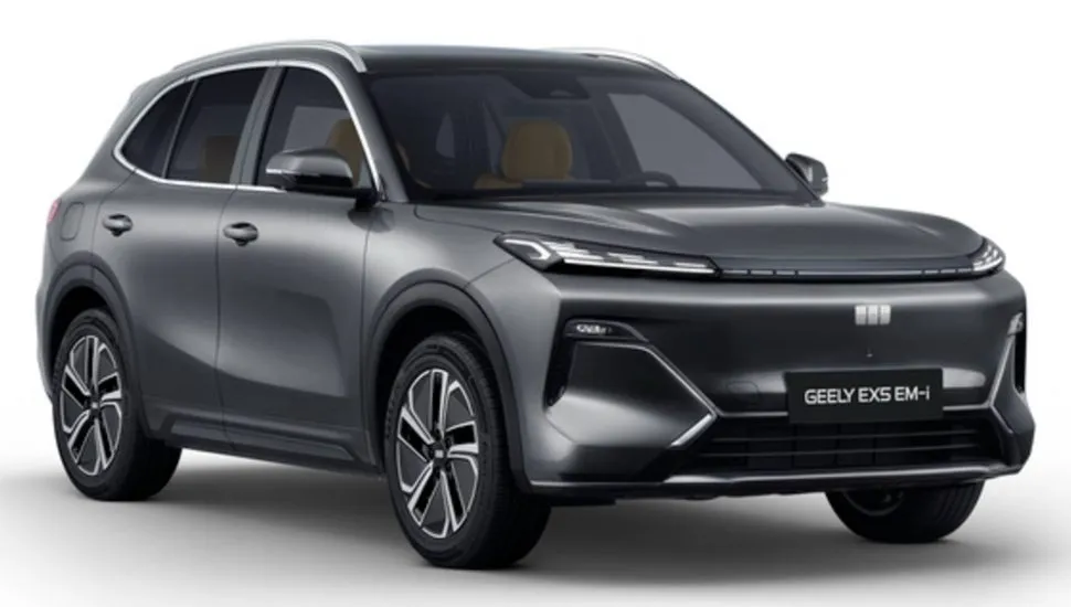 Geely EX5 EM-i PRO A versão PRO do SUV híbrido plug-in EX5 EM-i tem preço inicial de R$ 136.926 para a categoria de taxistas dentro do programa governamental.