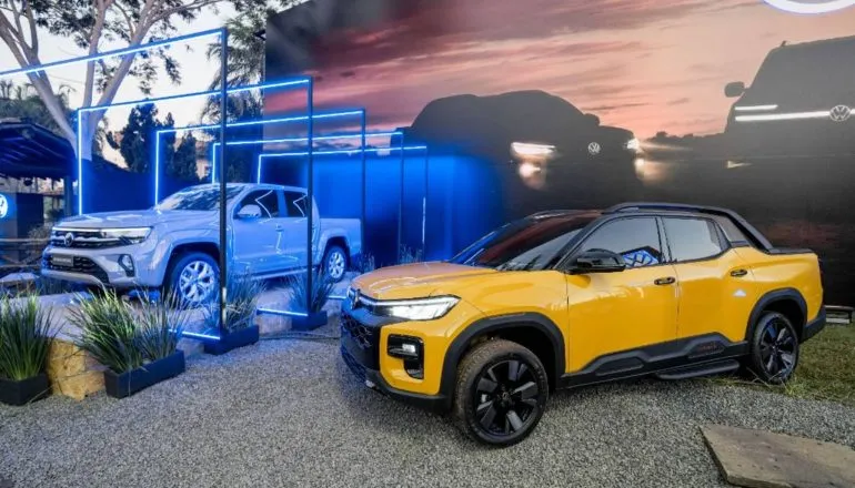 Imagem mostra a nova Amarok e a nova VW Tukan