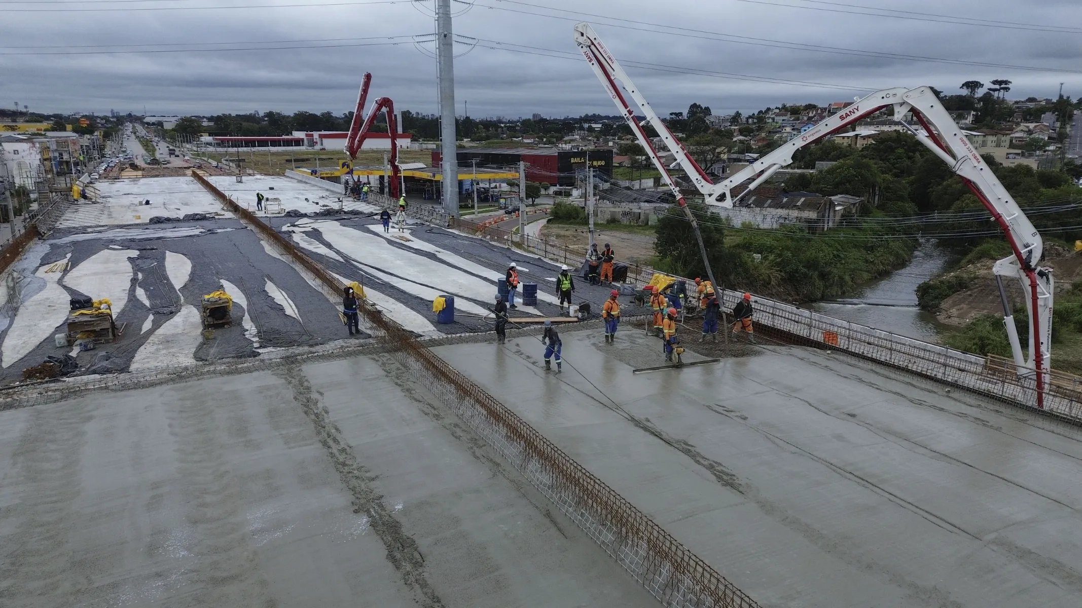 Novo viaduto de ligação entre Curitiba e Pinhais entra em fase final