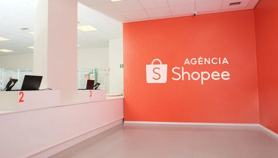 Agência da Shopee no Brás, em São Paulo.