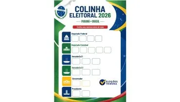 Imagem mostra uma colinha para as eleições 2026.