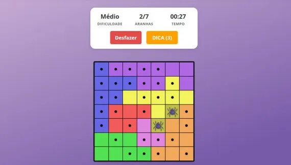 Jogo da Aranha online: uma pausa para exercitar o raciocínio no dia a dia