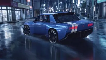 Renault Gordini concept 2Com rodas de 19 polegadas na frente e 20 atrás, o conceito de 270 cv exibe traseira alargada e lanternas niveladas com a carroceria.