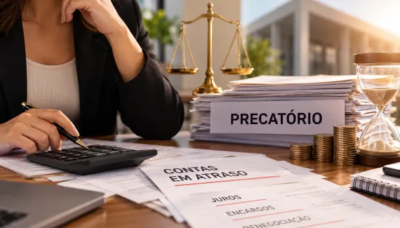 Quem tem um precatório a receber e contas atrasadas precisa comparar custos, juros e alternativas antes de decidir pela antecipação do crédito.