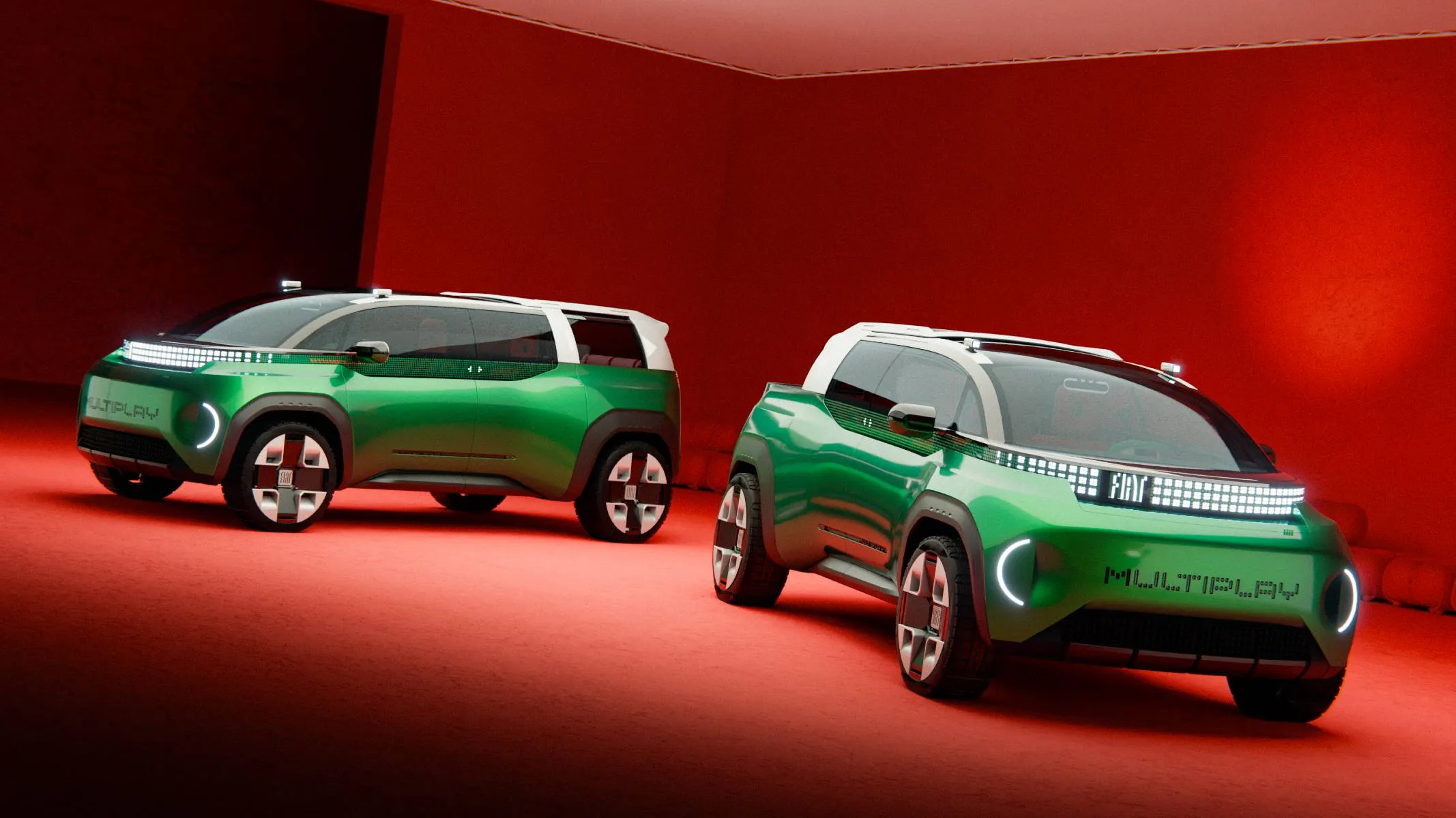 Conceito Fiat Multiplay exibe suas linhas que mesclam traços de SUV e monovolume em 4,45 metros de comprimento.