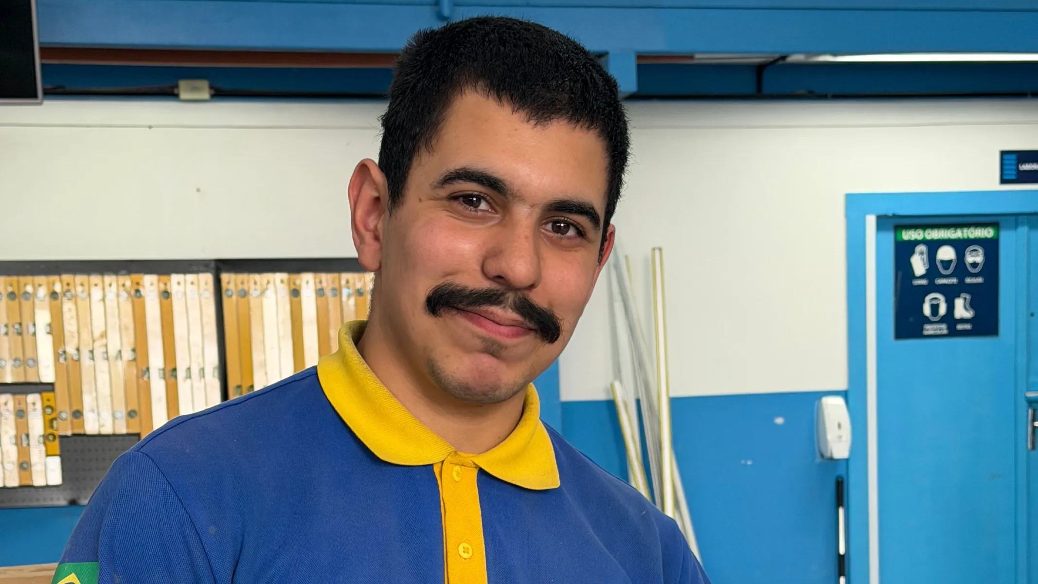 Davi da Silva Aleixo Ignacio, estudante do Senai de Curitiba.