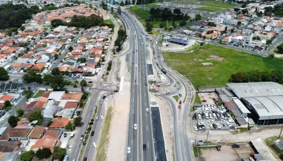 Obra fecha trecho da BR-277 e travessia no Cajuru entre quarta e quinta-feira