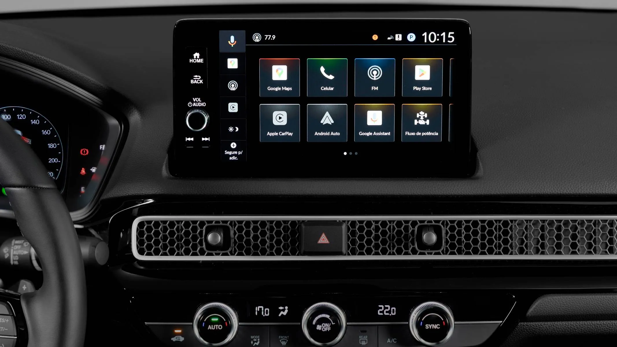 Honda Civic Advanced Hybrid interna multimidia