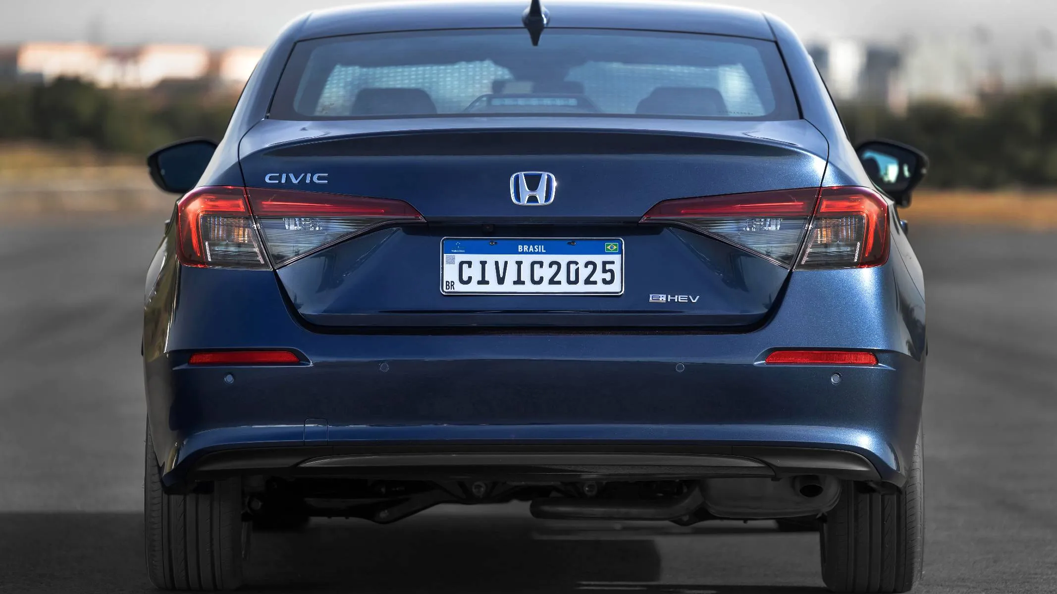 Honda Civic Advanced Hybrid traseia azul