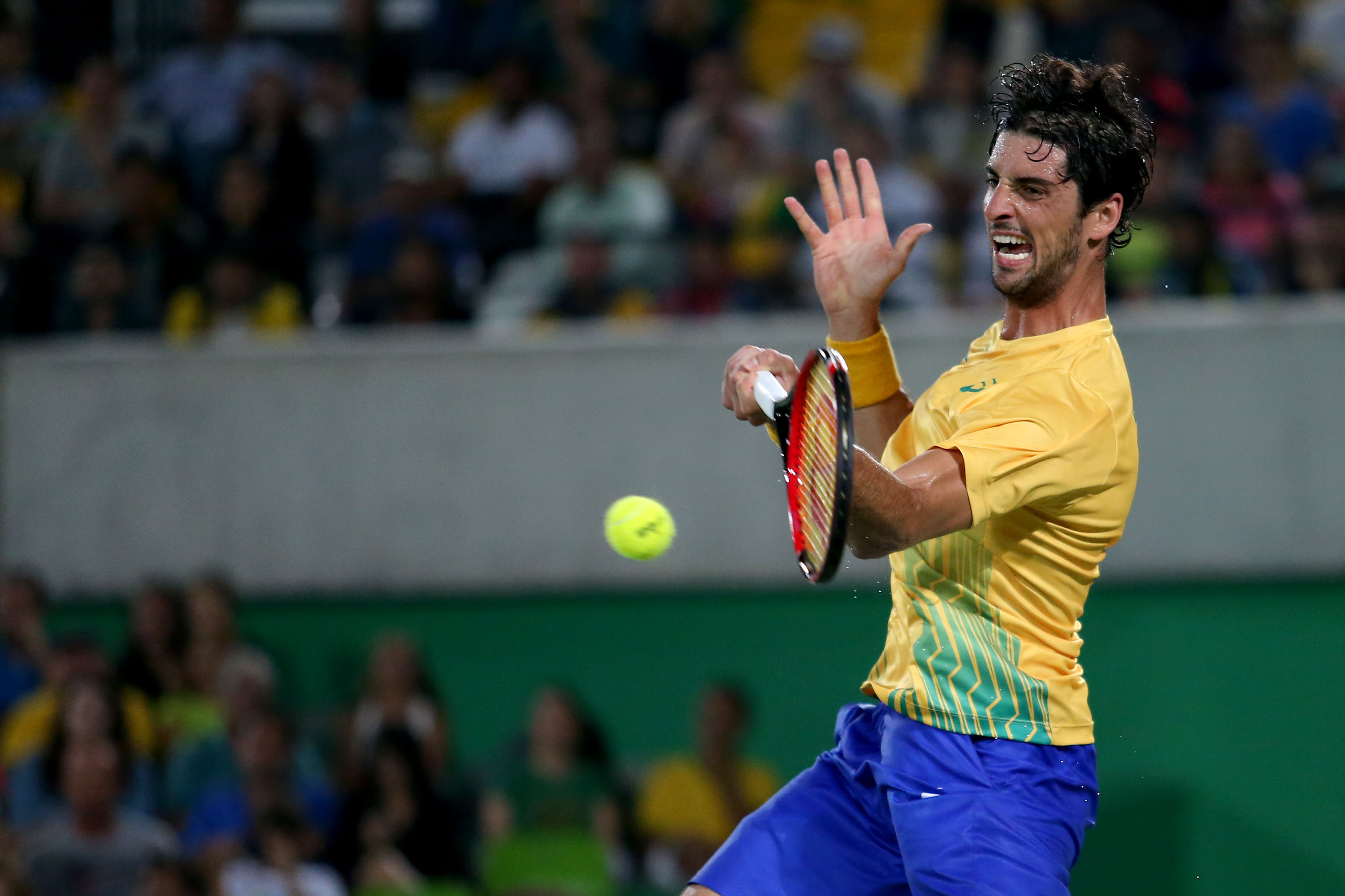 O Bellucci de sempre, com muita garra mas ainda irregular. E o jogo foi dramático. Foto: Cristiano Andujar/Estadão Conteúdo