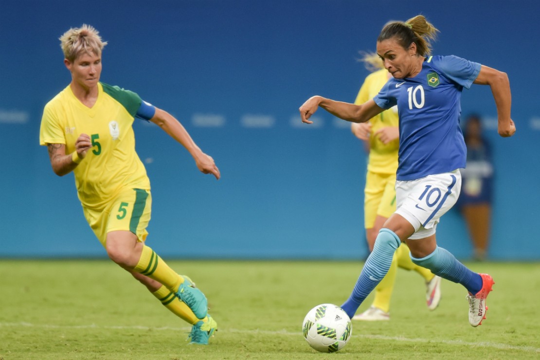 Marta entrou no segundo tempo, melhorou o time, mas não conseguiu marcar. Foto: Andre Yanckous/Estadão Conteúdo