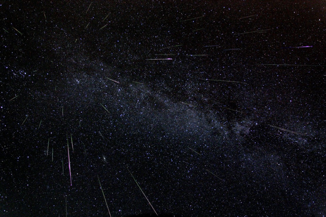 Chuva de meteoros Perseidas. Foto: Nasa