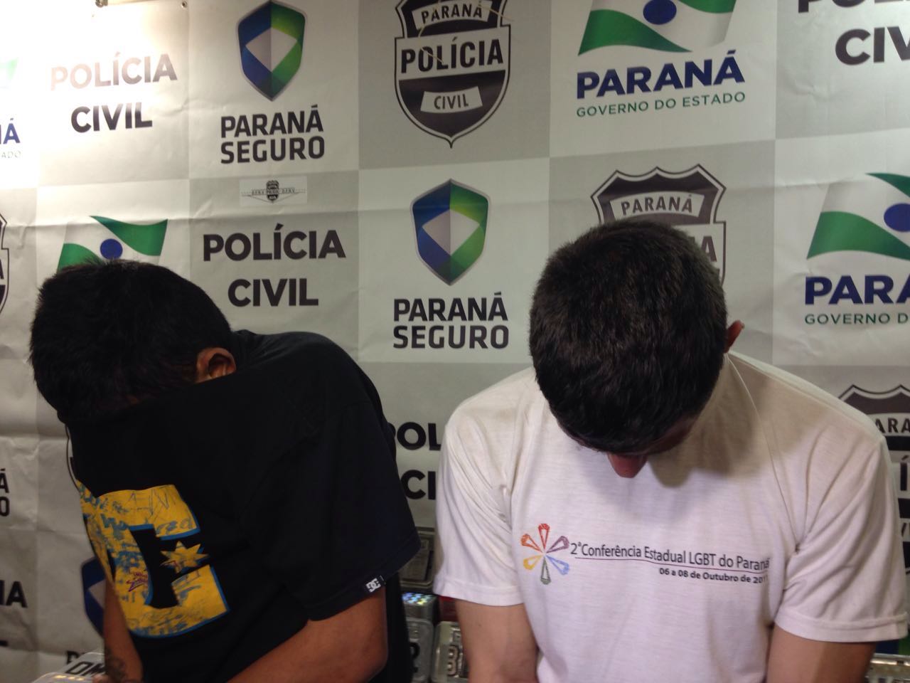 André Luis Ferreira da Silva, 21 anos, e Diego Carlos Lidder, 32.