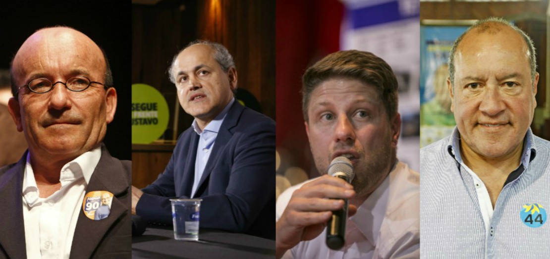 Os milionários Ademar Pereira, Gustavo Fruet, Requião Filho e Afonso Rangel.