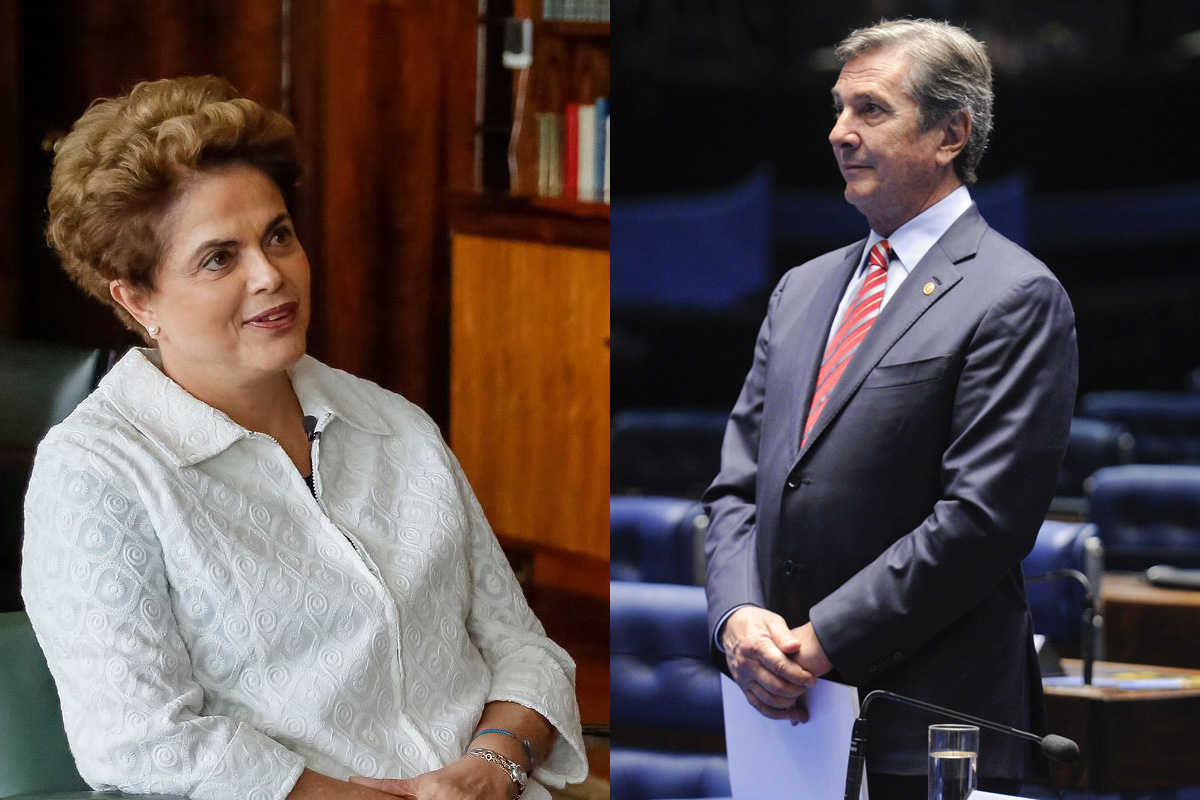 Dilma visita Collor em busca de votos.