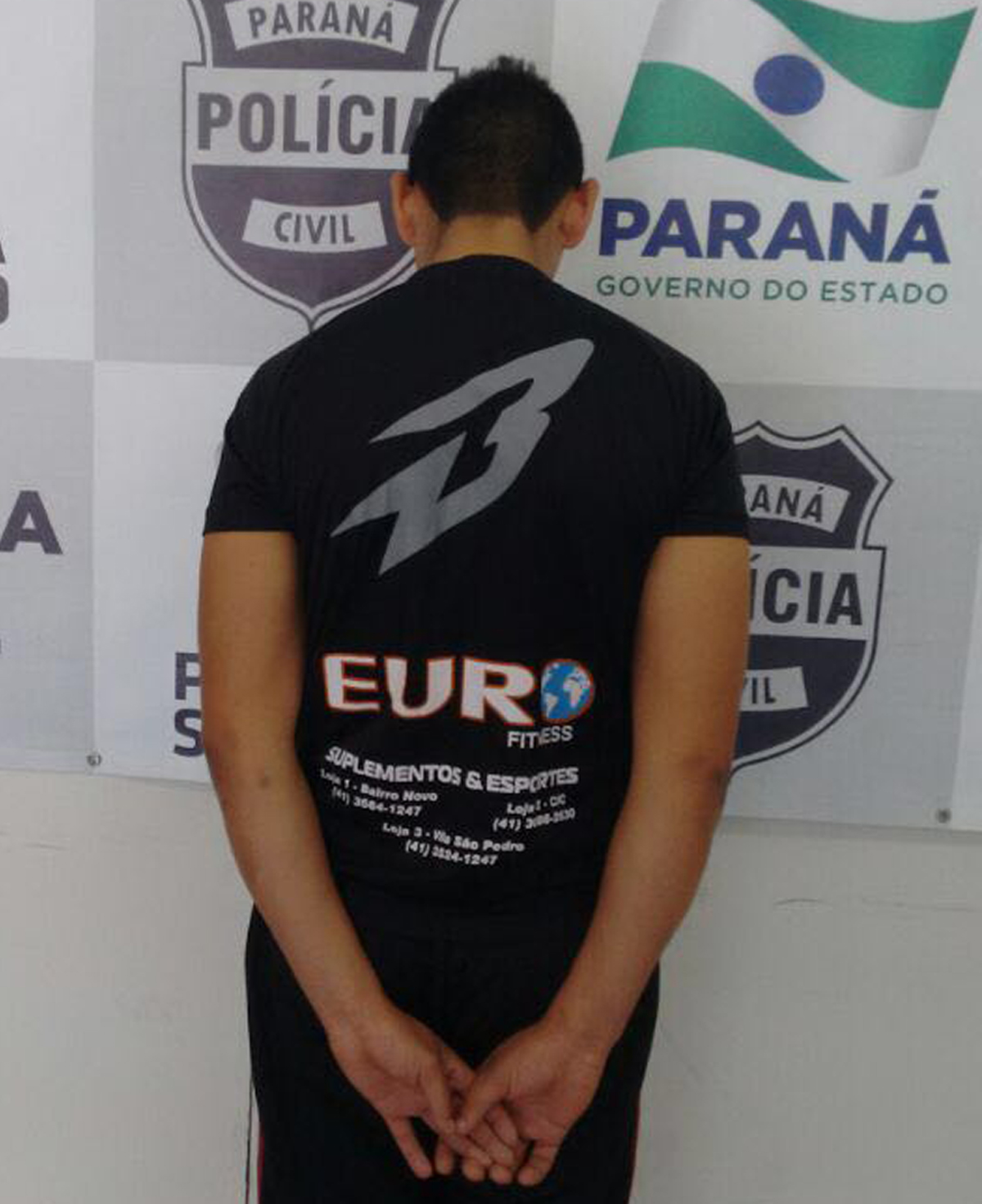 Jean Ailton Lopes, 24, conhecido como “Gege”, foi preso acusado de matar Rennan Hiriel Boiko, 18 anos, no Capão Raso.