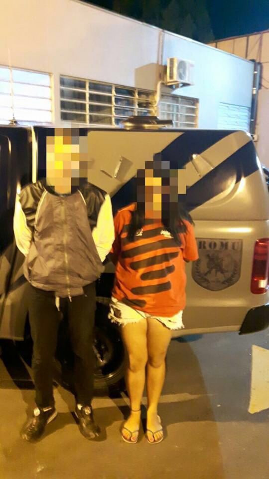 Na Vila Edite, em São José dos Pinhais, rapaz é preso por assalto a farmácia e moça detida por tráfico.