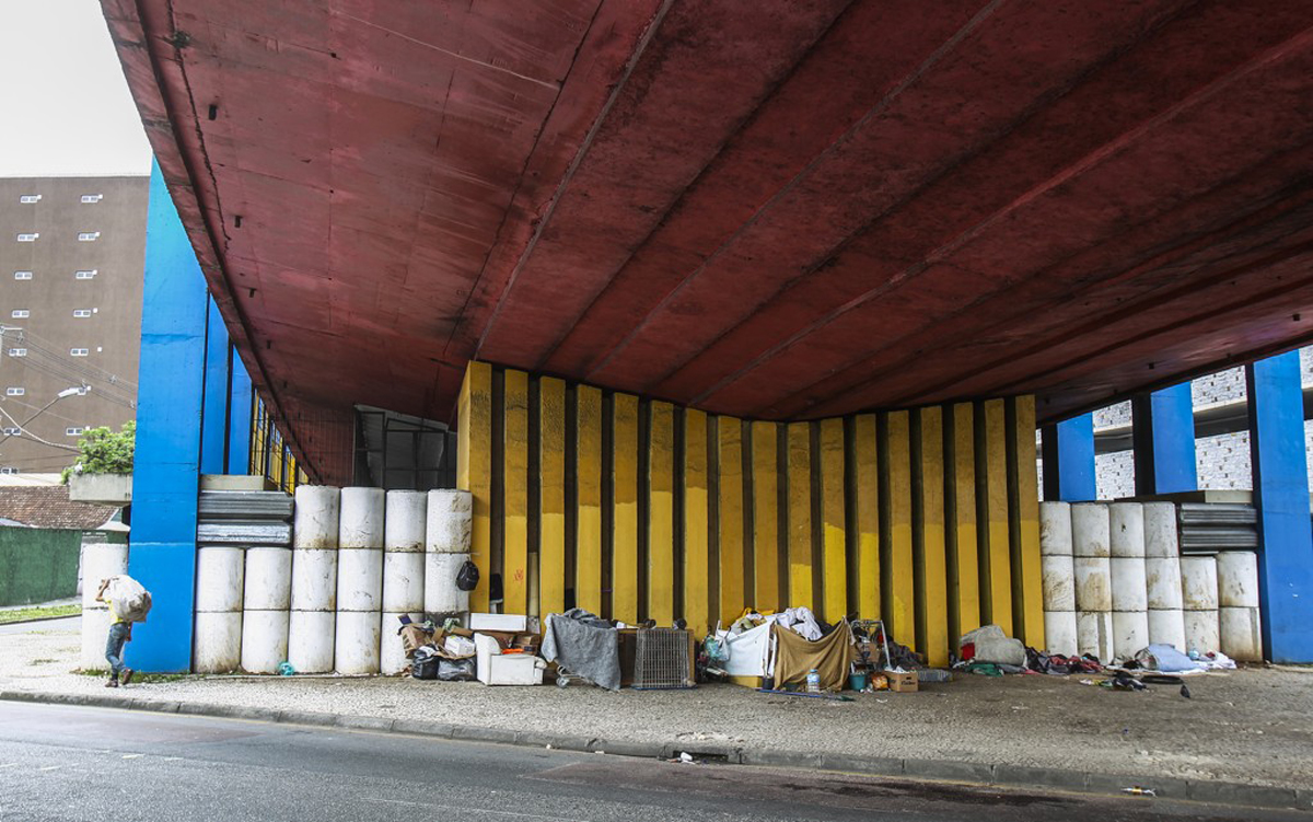 Viaduto do Capanema vai abrigar estacionamento.