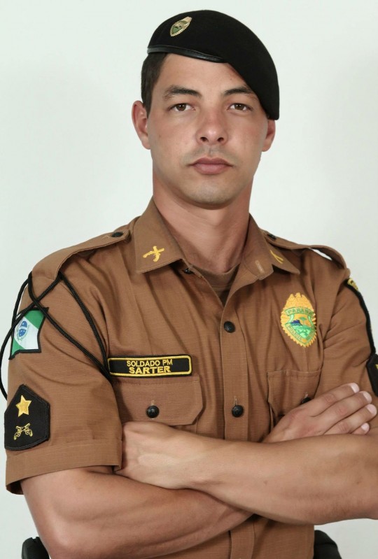 PM foi baleado no queixo. Foto: Reprodução/Facebook.