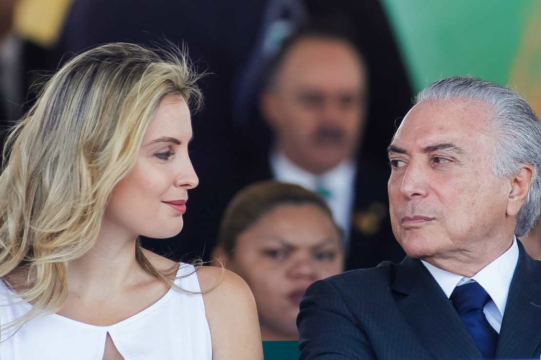 Presidente Temer e a esposa Marcela. Foto: Beto Barata/PR