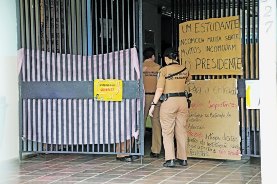 A ocupação no Colégio Estadual Santa Felicidade teve início no dia 14 de outubro. Foto: Átila Alberti