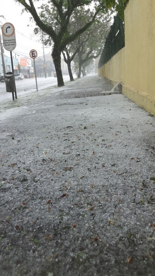 Granizo em Curitiba