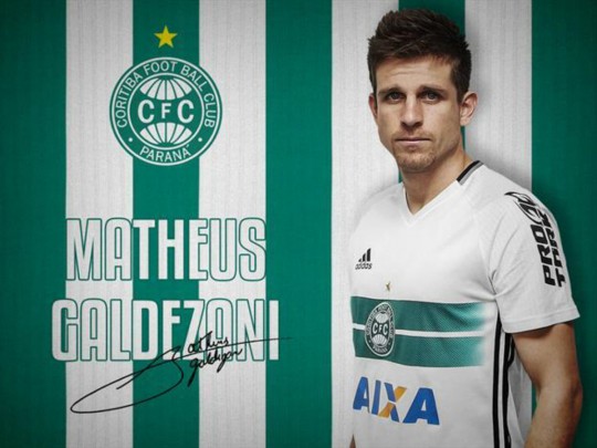 Matheus Galdezani assinou contrato até o final da temporada. Foto: Divulgação/Coritiba