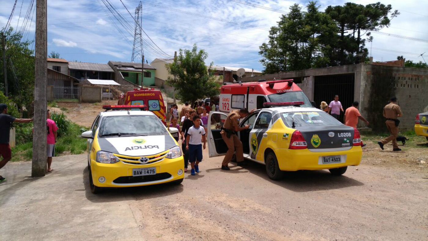 Menina de sete anos é atingida por bomba em Araucária