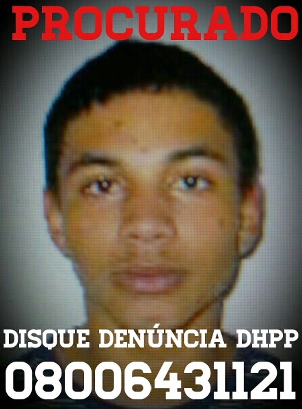 Wesley Alves Bezerra da Silva é apontado como autor dos disparos que vitimaram o empresário José Valdemir Ferreira Rocha. Foto: Divulgação.