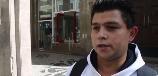 Francisco levou cerca de duas horas para chegar ao centro. Foto: Reprodução.